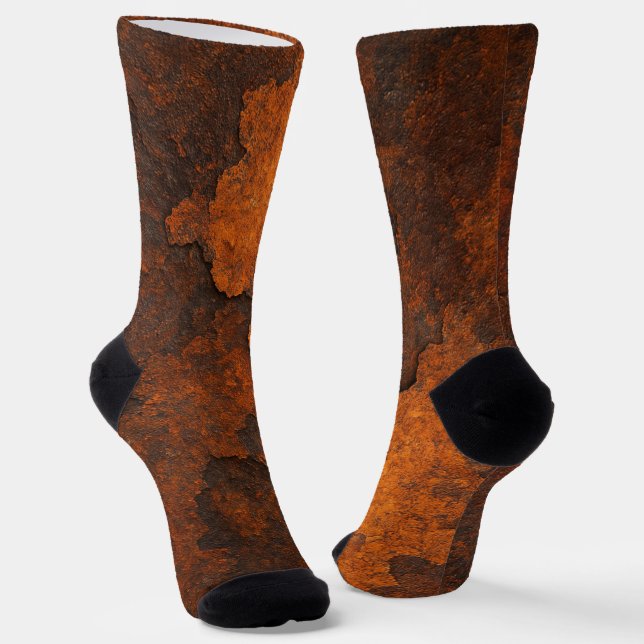 Calcetines de tripulación con textura de óxido ind (Angular)