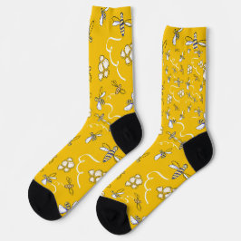 Calcetines de tripulación de abejas melíferas