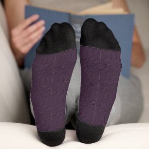 Calcetines de tripulación de color liso con diseño