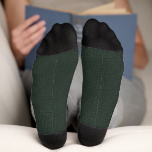 Calcetines de tripulación de color liso con diseño