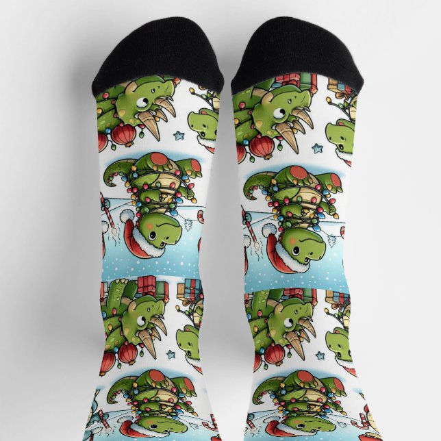 Calcetines de tripulación de dinosaurios para Navi (Arriba)