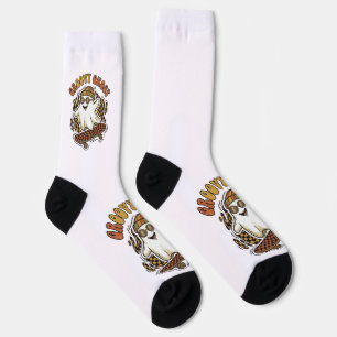 Calcetines de tripulación de fantasma feliz de Hal