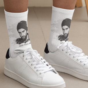 Calcetines de tripulación de foto moderna