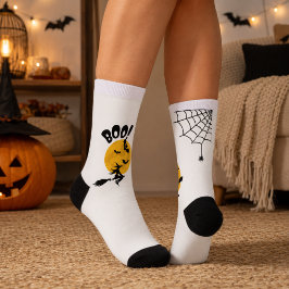Calcetines de tripulación de Halloween de bruja, m