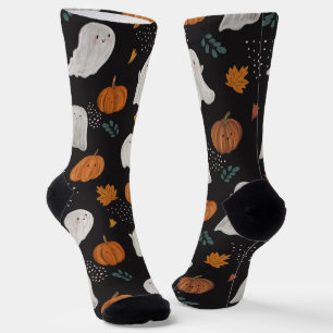 Calcetines de tripulación de Halloween: fantasmas,