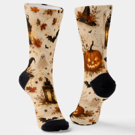 Calcetines de tripulación de Halloween lindos