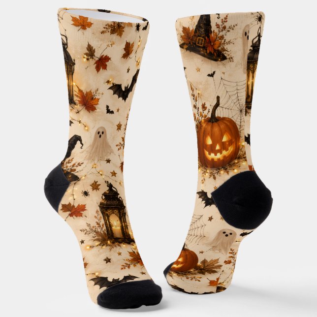 Calcetines de tripulación de Halloween lindos (Angular)