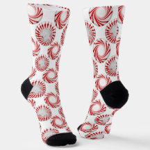 Calcetines de tripulación de lunares de caramelo d