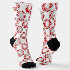 Calcetines de tripulación de lunares de caramelo d