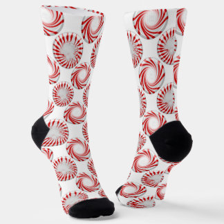 Calcetines de tripulación de lunares de caramelo d