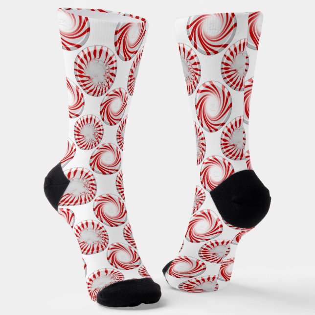 Calcetines de tripulación de lunares de caramelo d (Angular)