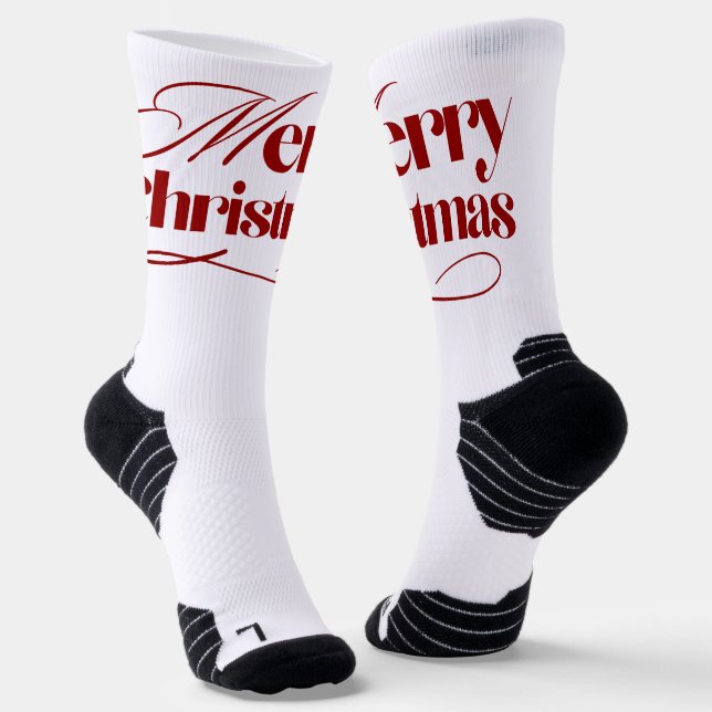 Calcetines de tripulación de Navidad (Angular)