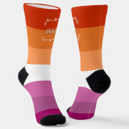 Calcetines de tripulación del mes del orgullo "El 