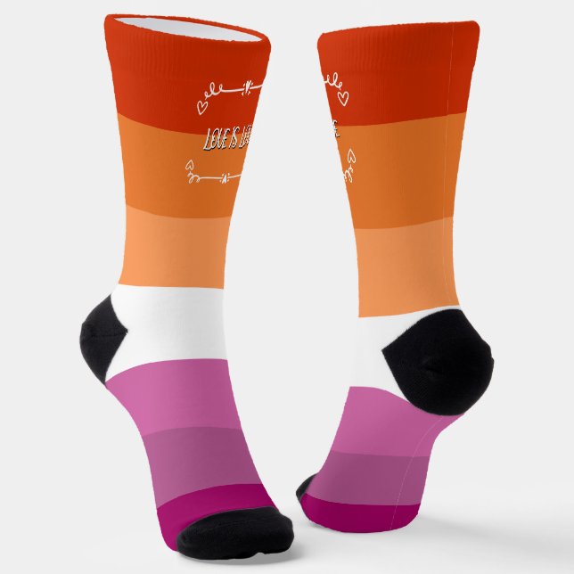 Calcetines de tripulación del mes del orgullo "El  (Angular)