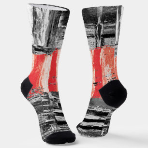 Calcetines de tripulación – Diseño abstracto de pu