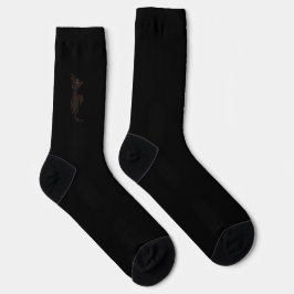 calcetines de tripulación negros figdewdrops Blink