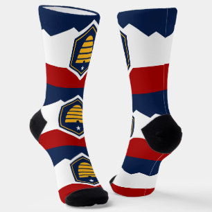 Calcetines de tripulación para hombres con bandera