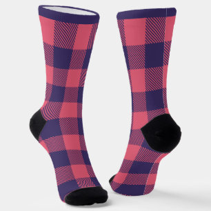 Calcetines de tripulación rosa caliente magenta ín