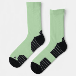 calcetines de tripulación verde menta con dedo y t