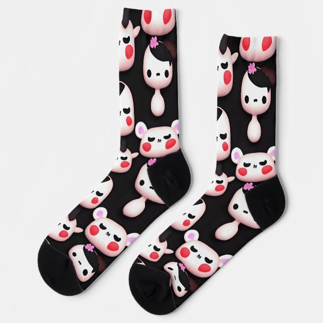 Calcetines de vacas Personalizado de Kawaii (Izquierda)