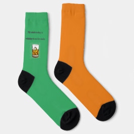Calcetines de whisky naranja y verde