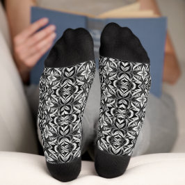 Calcetines Deco de lujo negro y blanco