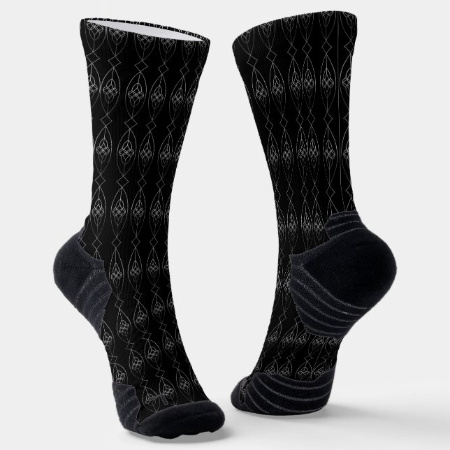 Calcetines Deco negro y plateado (Angular)