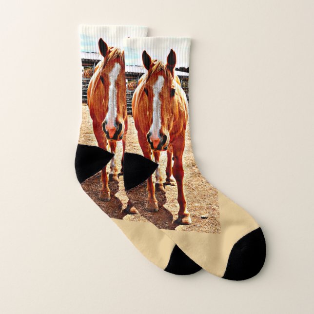 Calcetines del caballo del Palomino (Par)
