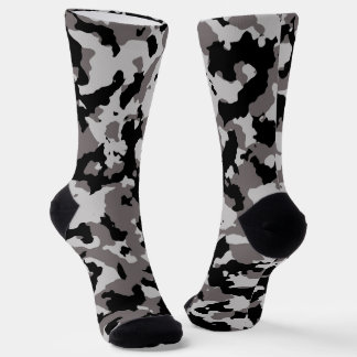 Calcetines del patrón de camuflaje de camo gris mi
