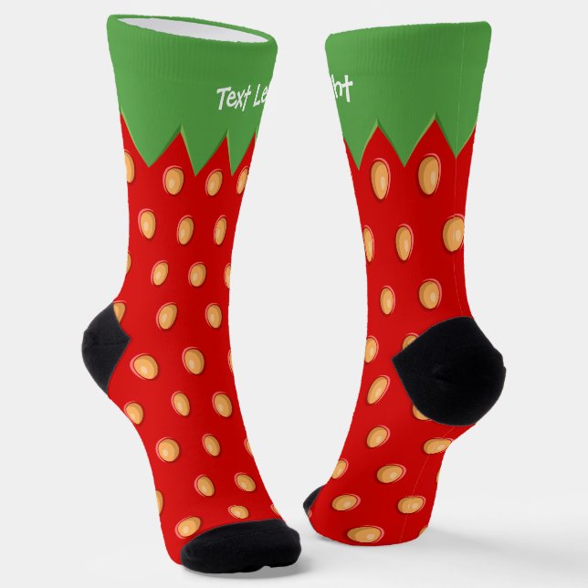 Calcetines del patrón de fondo de fresa (Angular)