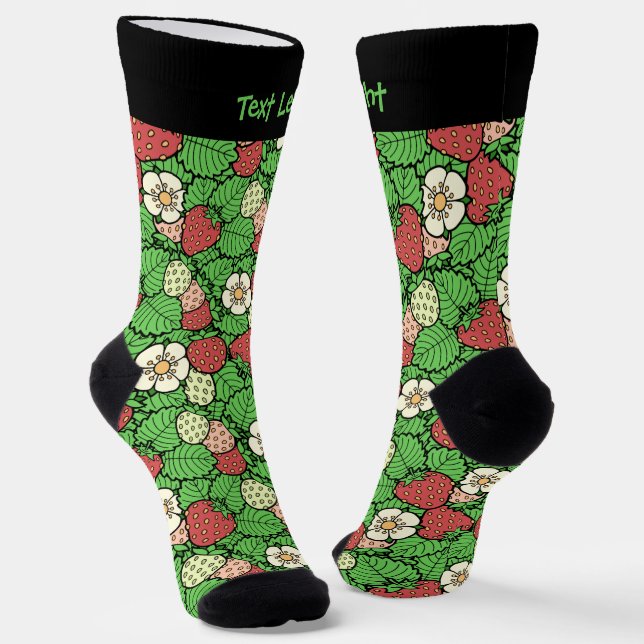 Calcetines del patrón de fondo de fresa (Angular)