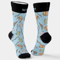 Calcetines del patrón de iconos de cometa
