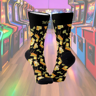 Calcetines del patrón de juegos retro