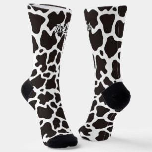 Calcetines del patrón de vaca