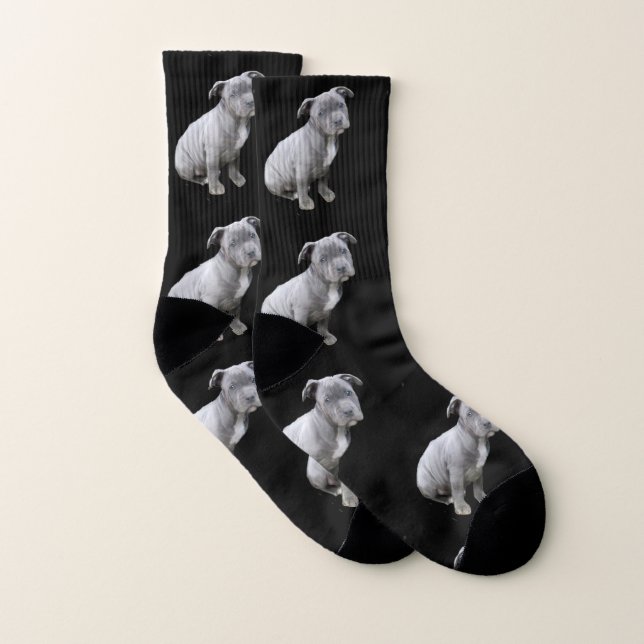 Calcetines del perro de Pitbull (Par)