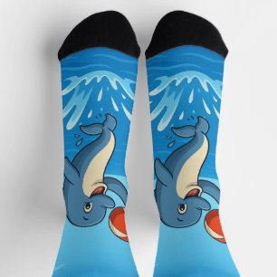 Calcetines Delfín Personalizado con bola de playa