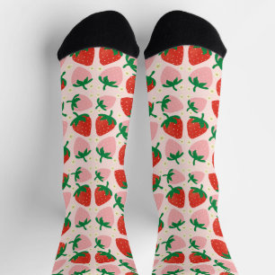 Calcetines Delicias Dulces de Frutas  Rosa Suave