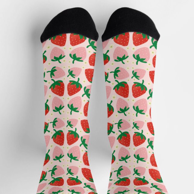Calcetines Delicias Dulces de Frutas  Rosa Suave (Arriba)