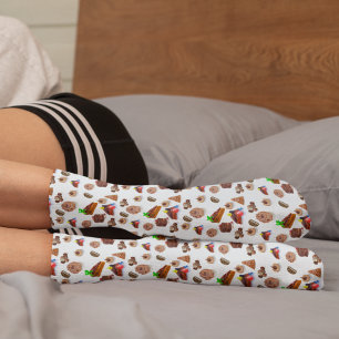 Calcetines Deliciosos postres de chocolate acuático