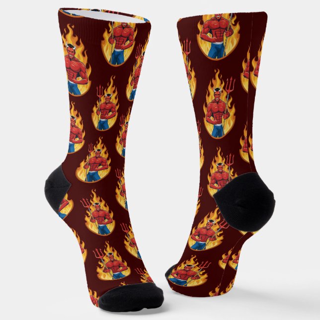 Calcetines Demonio con tridente (Angular)