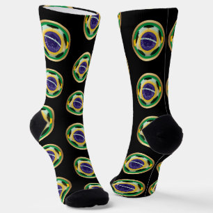 Calcetines Deportes de la pelota de fútbol de Brasil