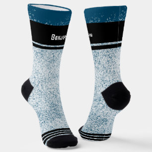 Calcetines deportivos de copos de nieve invierno a