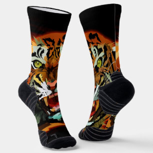 Calcetines deportivos Fierce Roaring Tiger Crew Bo