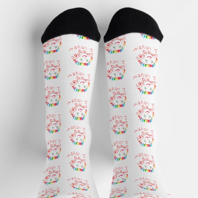 Calcetines Design Your Own Custom Socks with Your Child's Art (Arriba)