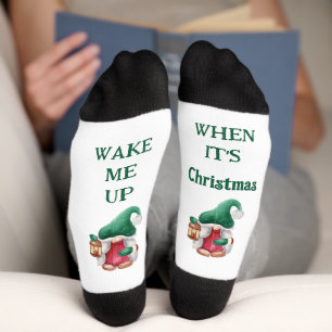 Calcetines Despiértame cuando los Navidades se enganchan
