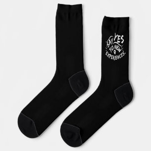 Calcetines Di Sí a Nuevas Experiencias (Texto Blanco)