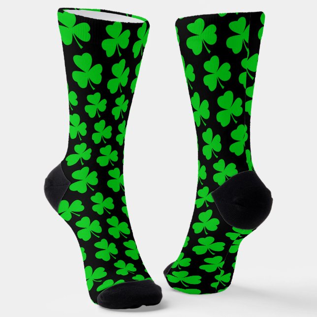 Calcetines Día de los Patrocinadores Irlandés Shamrock Holy T (Angular)