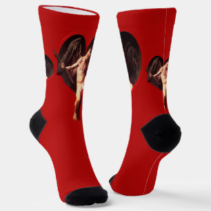 Calcetines Día de San Valentín Cupido Caravaggio
