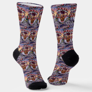 Calcetines Día de San Valentín del perro Vizsla