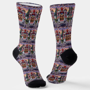 Calcetines Día de San Valentín del perro Weimaraner 